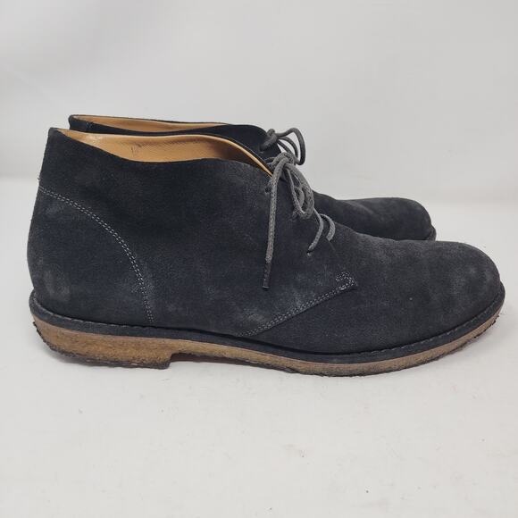 VINCE Sueded Leather Chukka Men’s Size 12 Navy Blue Gum Sole $189 main image 12